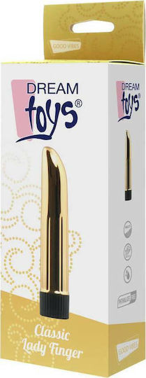 Dream Toys Classic Lady Finger Classic Vibrator 12cm Gold