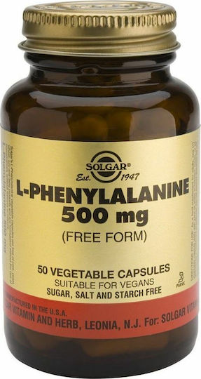 Solgar L-Phenylalanine 50 Kräuterkapseln Ungesüßt