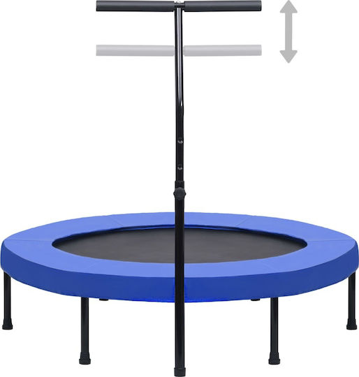 vidaXL Trampoline Gymnastics Diameter 122cm with Handle Blue