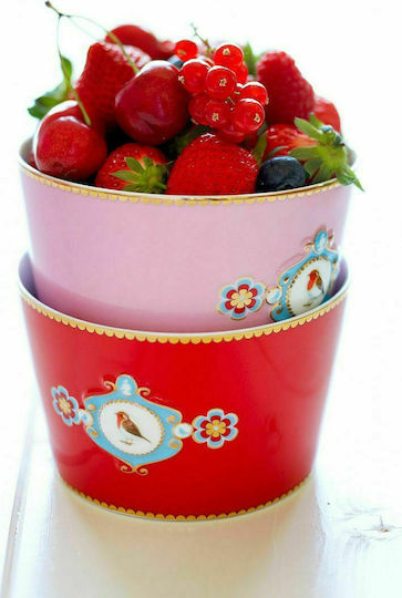 PiP Studio Love Birds Салатна купа от Порцелан Розов 15x15см 1бр