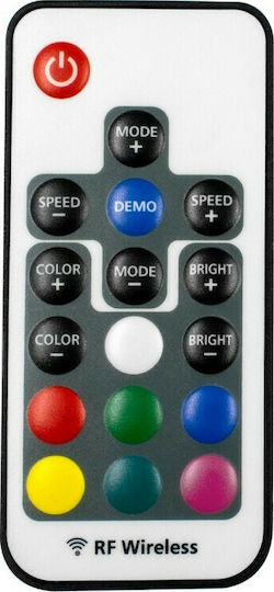 GloboStar Ασύρματο RGB Controller RF με Τηλεχειριστήριο 73420