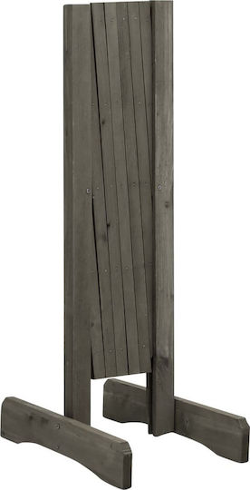 Foldable Garden Trellis made of Wood with Rhombus Grid Design in Gray Color 120x60cm