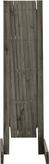 Pliabil Trellis de Grădină din Lemn cu Plasă în Formă de Rom în Culoare Gri 150x150cm 1buc