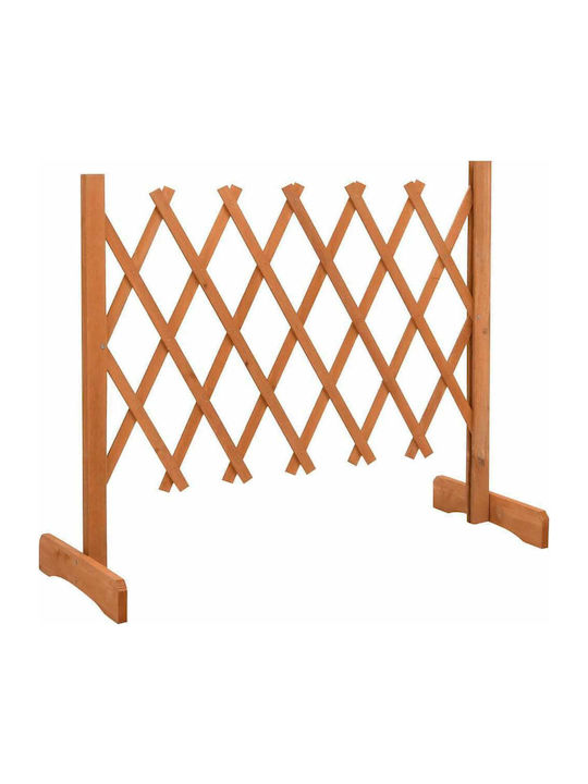 Pliabil Trellis de Grădină din Lemn cu Plasă în Formă de Rom în Culoare Portocaliu 60x120cm