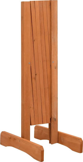 Klappbares Spalier Garten aus Holz mit Rhombus-Rasterdesign in Orange Farbe 120x60cm
