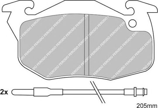 Ferodo Brake Pad Front 4pcs for Citroen Saxo Peugeot 106 / 205 / 305 / 306 / 309