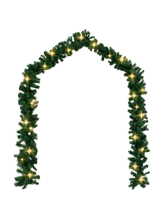 vidaXL Lighted Christmas Garland Green 1000cm 1pc