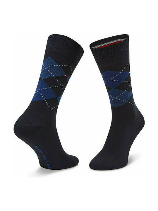 Tommy Hilfiger Men's Patterned Socks Blue 2Pack