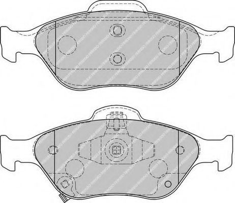 Ferodo Brake Pad Front 4pcs for Daihatsu Charade Toyota Yaris