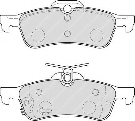 Ferodo Brake Pad Rear 4pcs for Daihatsu Charade Toyota Yaris