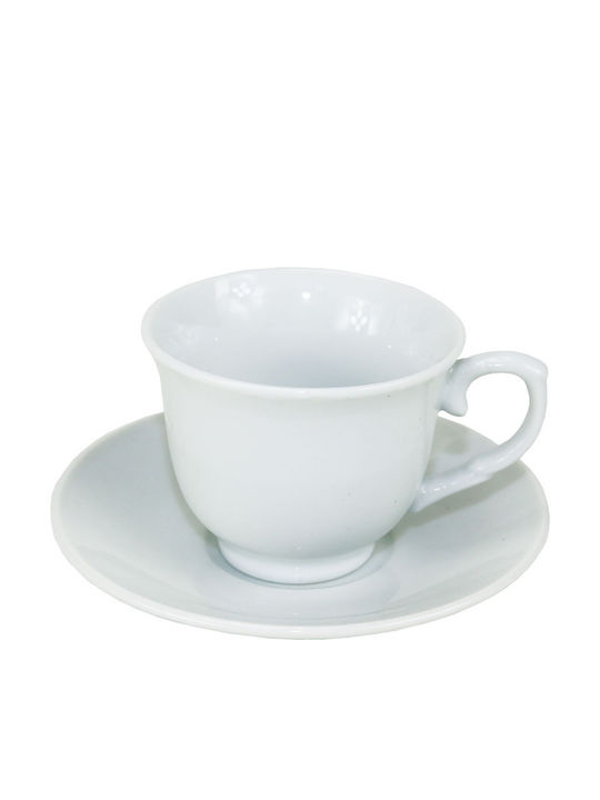 Viosarp Porcelain Coffee Cup Set White 6pcs