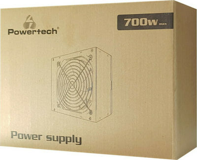 Powertech 700W Μαύρο Τροφοδοτικό Υπολογιστή Full Wired (PT-928)