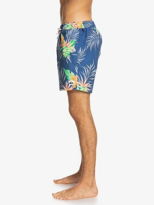 Paradise Express Volley Men's Swimwear Shorts Navy Blue with Prints EQYJV03705 BPZ6