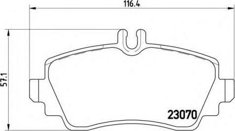Brembo Σετ Τακάκια Εμπρός 4τμχ για Mercedes-Benz A Class W168