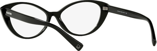 Valentino Rame Ochelari Pentru Femei Acetat Structură Scheletică Fluture Negru VA3061 5001
