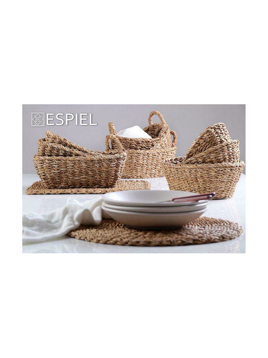 Espiel Placemat Wicker Brown 40x30cm 1pcs
