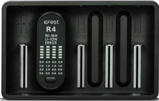 Efest iMate R4 Charger 4 Batteries Li-ion/Ni-MH Size AA/AAA/D/18650/16340/26650/14500