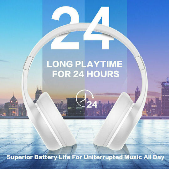 Motorola Escape 220 Over Ear Headphones with 23 Operating Hours White