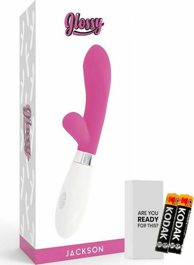 Glossy Jackson Vibrator Kaninchen 12cm Pink
