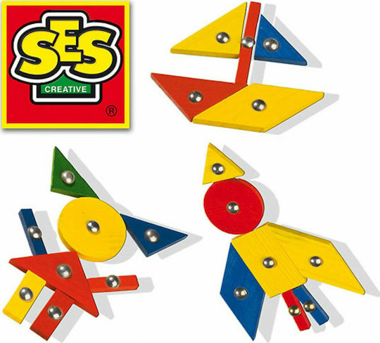 Ses Creative Wooden Construction Toy Set with Hammer for Children 3+ years+ Years