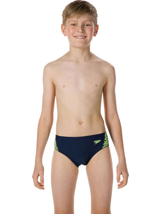 Speedo Boom Splice Παιδικό Μαγιό Σλιπ Navy Μπλε