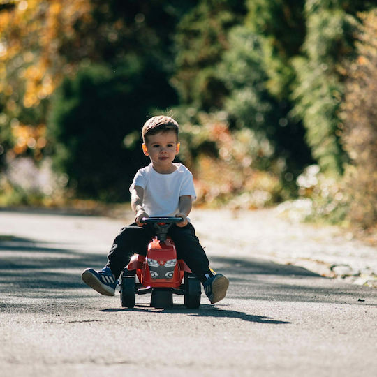 Kinderfahrzeug mit Traktor Massey Ferguson Fuß zu Boden mit Anhänger und Pedal Rote für 1+ Jahre