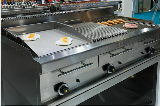 Sergas WG1 LPG Commercial Water Grill 9kW 47x65x32cm