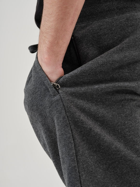 Αθλητική Ανδρική Βερμούδα Dark Grey Melange