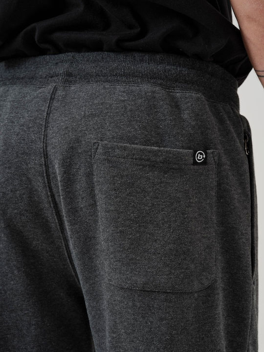 Αθλητική Ανδρική Βερμούδα Dark Grey Melange