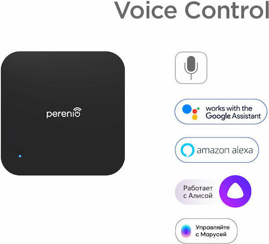 Perenio Red Atom IR Remote Control Smart Hub Wi-Fi Bluetooth IR Compatible with Google Home and Alexa