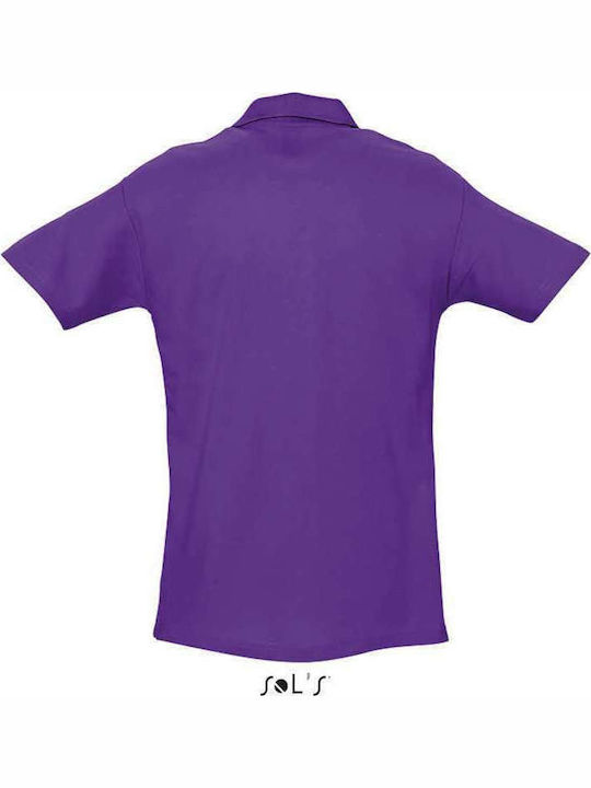 Sol's Spring II Men's Short Sleeve Promotional Blouse Dark Purple