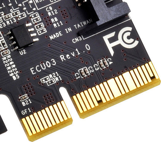 Silverstone Карта PCI с 2 порта Type-C USB 3.1 ECU03