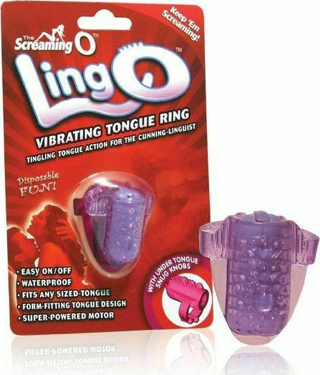 Screaming O LingO Vibrating Tongue Ring Purple