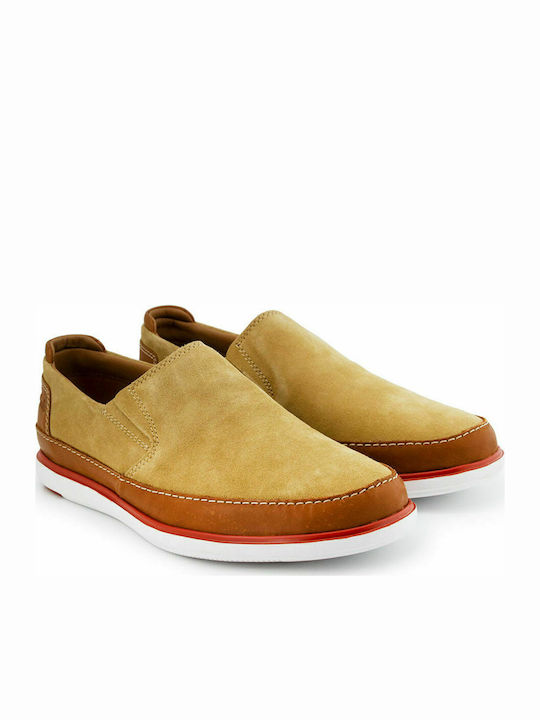 Clarks Bratton Step Piele Pantofi casual pentru bărbați Bej