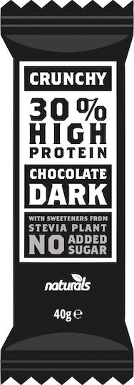 Naturals Crunchy Bar with 30% Protein & Flavor Dark Chocolate 40gr