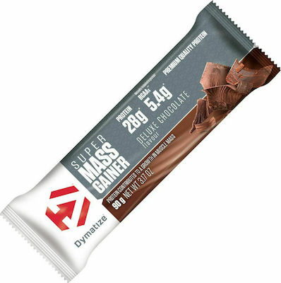 Dymatize Super Mass Gainer Bar with 28gr Protein & Flavor Deluxe Chocolate 90gr