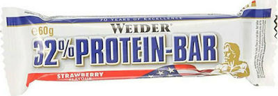 Weider Protein Bars with 32% Protein & Flavor Strawberry 12x60gr