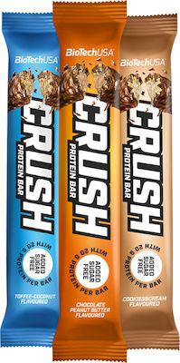 Biotech USA Crush Proteinriegel mit 20gr Protein & Geschmack Schokoladen-Erdnussbutter 12x64gr