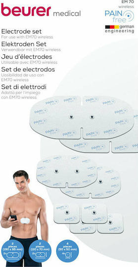 Beurer EM 70 BT Wireless EM-70R-SET Spare Electrodes for Muscle Stimulator 8pcs
