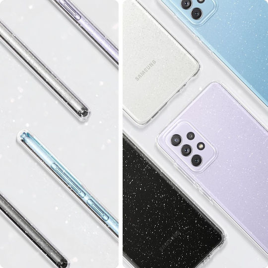 Spigen Liquid Crystal Glitter Back Cover Σιλικόνης Διάφανο (Galaxy A72)
