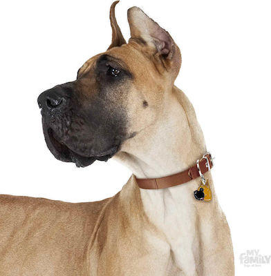 My Family Friends Great Dane Dog ID Tag Brown