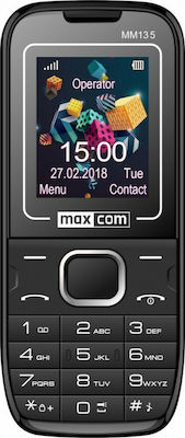 MaxCom MM135 Dual SIM Mobile Phone with Buttons Blue