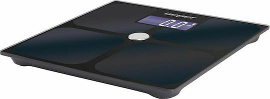 Beper Smart Bathroom Scale with Body Fat Counter & Bluetooth Black P303BIP050