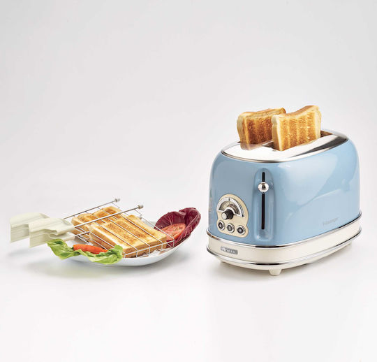 Ariete Vintage Prăjitor de pâine 2 sloturi 810W Albastru