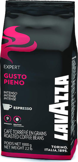 Lavazza Espresso Coffee Gusto Pieno Whole Beans 1kg