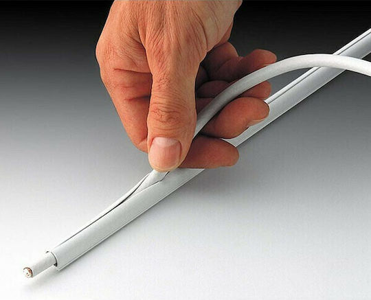Inofix Cable Channel with Sticker made of Plastic Flexible 10.5x10mm (3m) White Set of 3pcs 3m