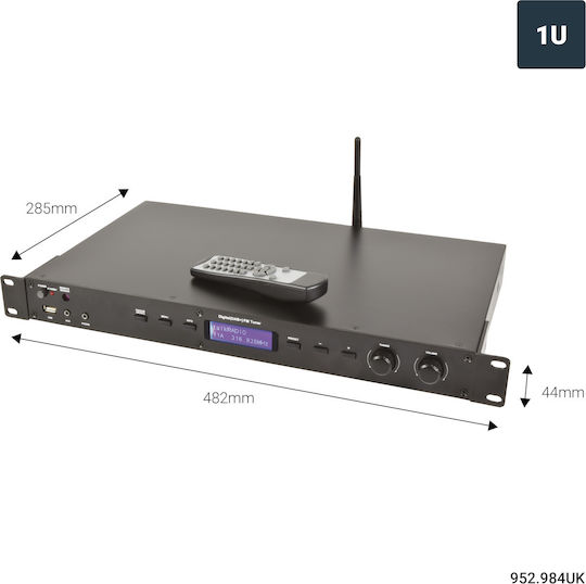 Adastra Rack Radio AS-4 with DAB+ / FM Receiver & Bluetooth