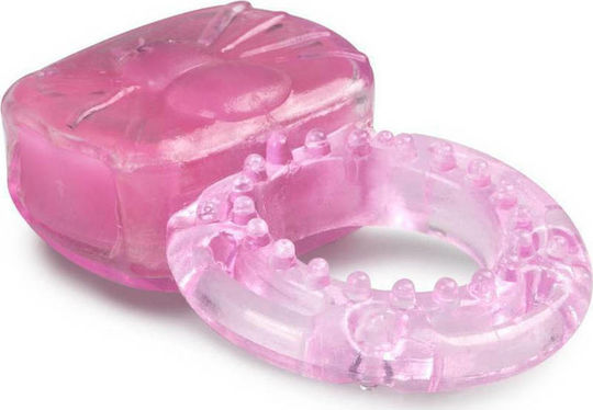 Easytoys Vibrating Cock Ring Clitoris Stimulator Вибриращ Пръстен Петел Pink
