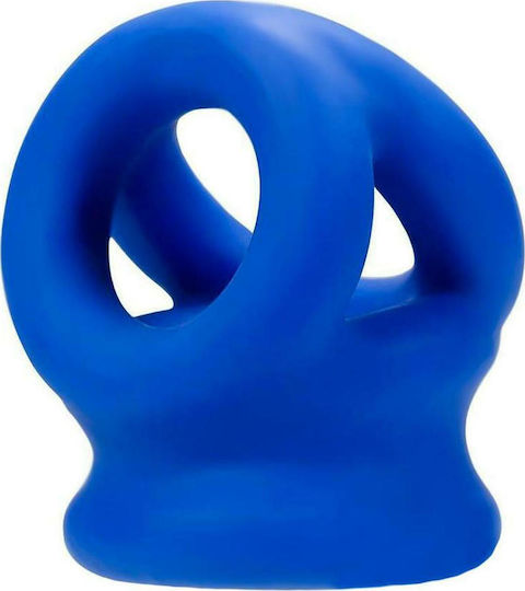 Oxballs Tri-Squeeze Cock Sling & Ball Stretcher Blue Blue
