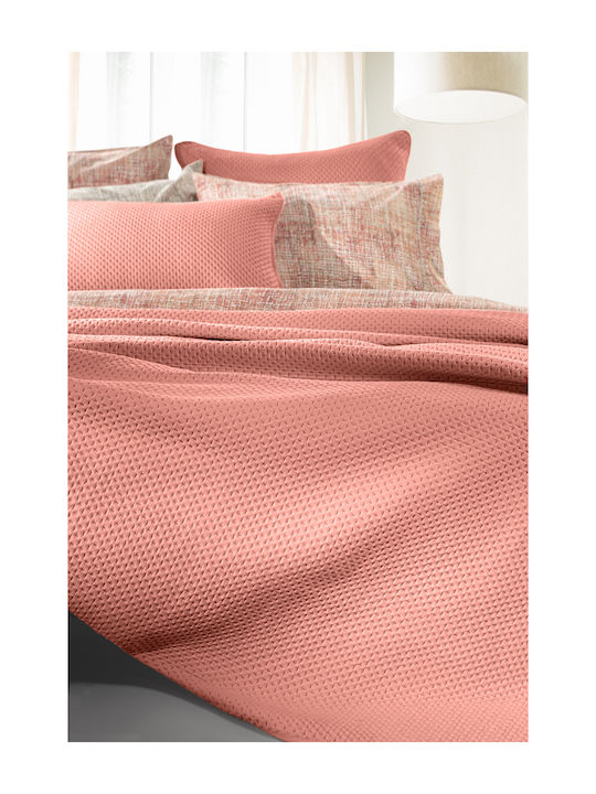 Guy Laroche Riva Κουβερλί Μονό Microfiber Coral 160x240cm